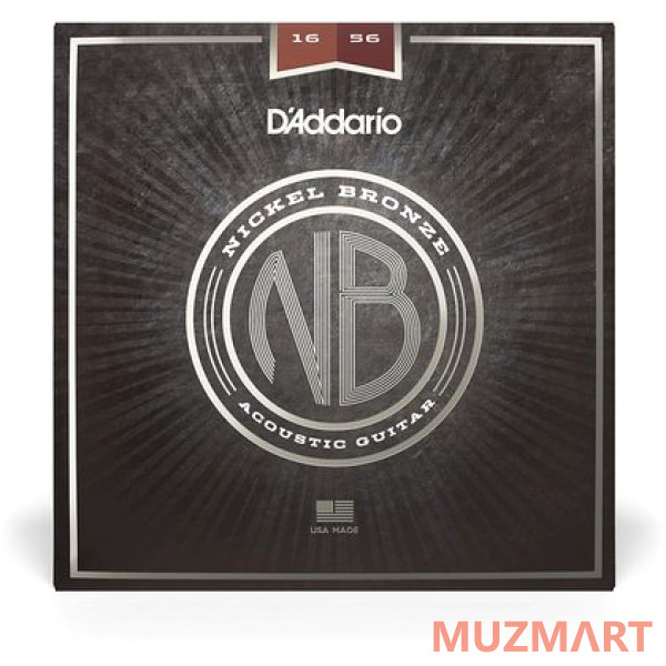 D'Addario NB1656 Комплект струн для резонаторной акустической гитары