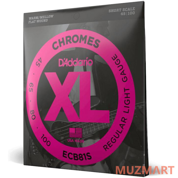 D'Addario ECB81S Комплект струн для бас-гитары 45-100