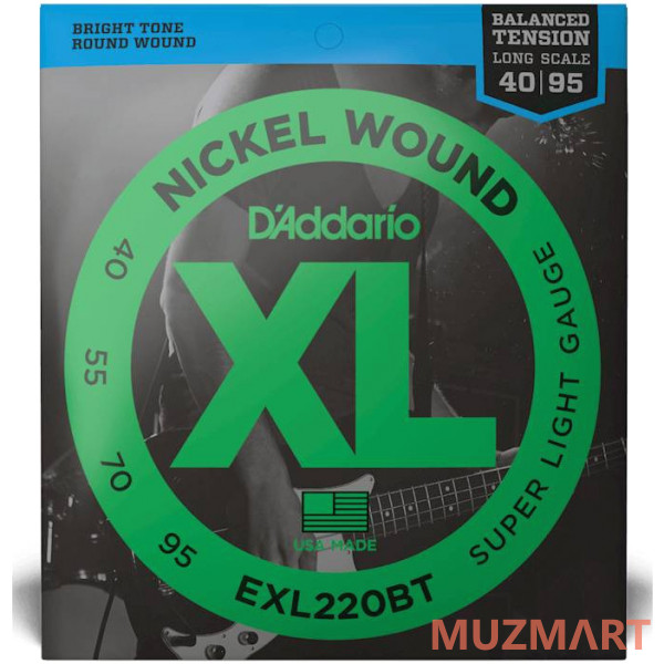 D'Addario EXL220BT Комплект струн для бас-гитары