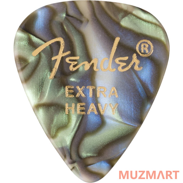 Fender 351 Shape Premium Picks Extra Heavy Abalone 12 шт. Набор медиаторов