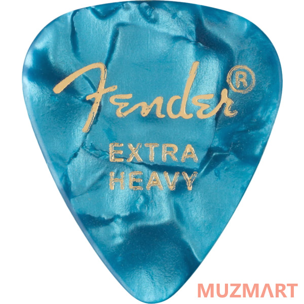Fender 351 Shape Premium Picks Extra Heavy Ocean Turquoise 12 шт. Набор медиаторов