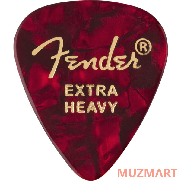 Fender 351 Shape Premium Picks Extra Heavy Red Moto 12 шт. Набор медиаторов