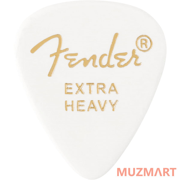 Fender 351 Shape Premium Picks Extra Heavy White 12 шт. Набор медиаторов