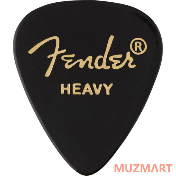 Fender 351 Shape Premium Picks Heavy Black 12 Набор медиаторов
