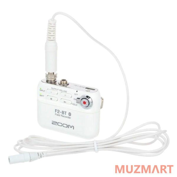 Zoom F2-BT/W Полевой стереорекордер, Bluetooth, белый