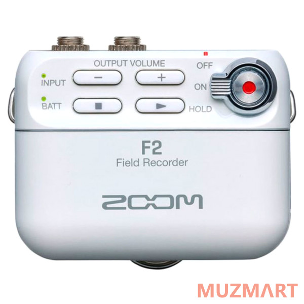 Zoom F2/W Полевой стереорекордер, белый цвет