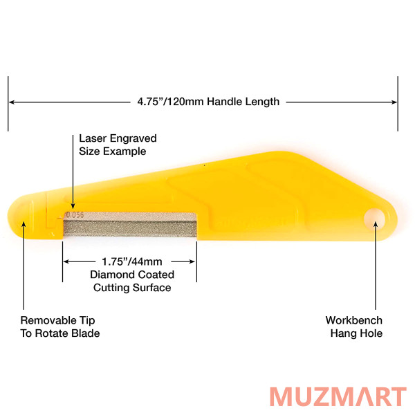 MusicNomad MN673 Bass Diamond Coated Nut Files Набор надфилей (5 шт) для пропила верхнего порожка бас-гитар
