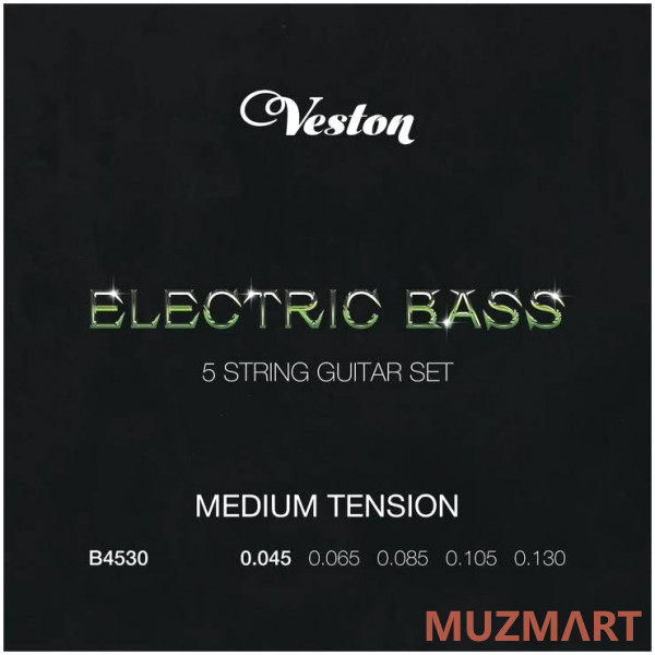 Veston B 4530 Струны для 5-струнной бас-гитары 45-130