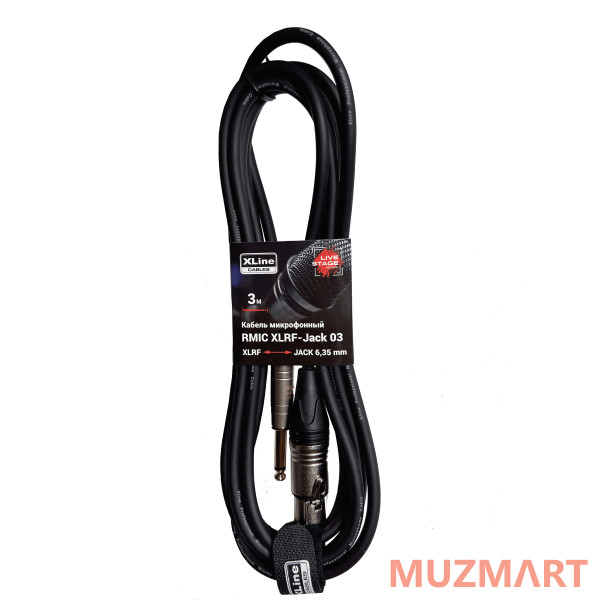 XLine Cables RMIC XLRF-JACK 03 Кабель микрофонный 3 м