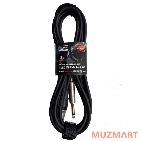 XLine Cables RMIC XLRM-JACK 03 Кабель микрофонный 3 м