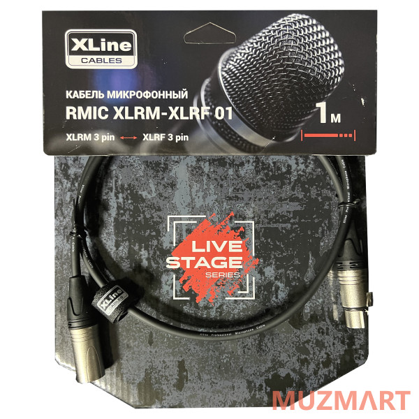 XLine Cables RMIC XLRM-XLRF 01 Кабель микрофонный 1 м