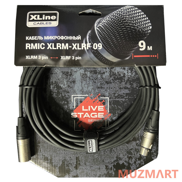 XLine Cables RMIC XLRM-XLRF 09 Кабель микрофонный 9 м