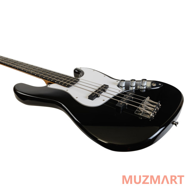 Rockdale Stars JB Bass Black Бас-гитара типа джаз бас, цвет черный