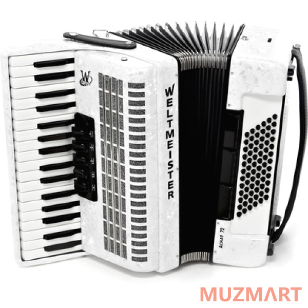Weltmeister Achat-III-72/34-WH Achat Аккордеон 34/72/III/5/3, белый, с ремнями и чехлом