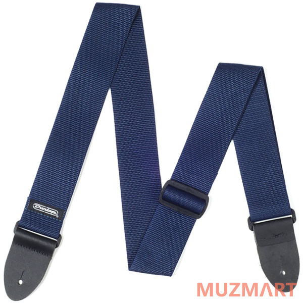 Dunlop D0701NV Poly Navy Blue Гитарный ремень