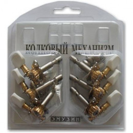 Emuzin МКЛП-10(3+3) Механизм колковый для акустической гитары