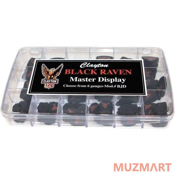 Clayton BJD Бокс с медиаторами BLACK RAVEN - 432 шт