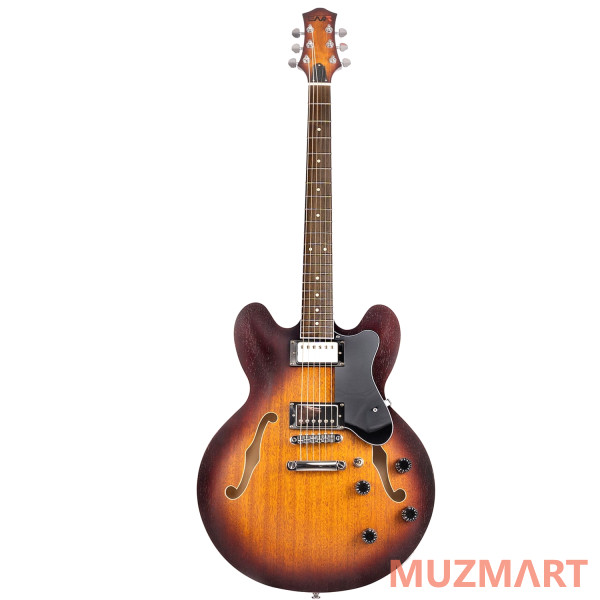 EART E-335 Brown Sunburst Полуакустическая электрогитара