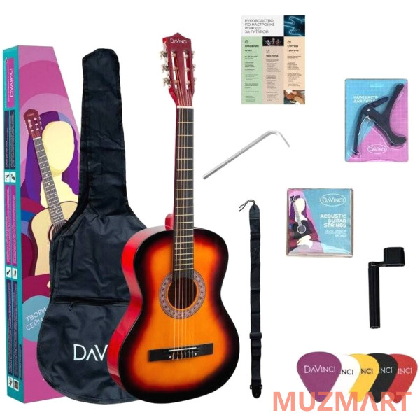 Davinci DC-50A SB PACK Гитара классическая в наборе