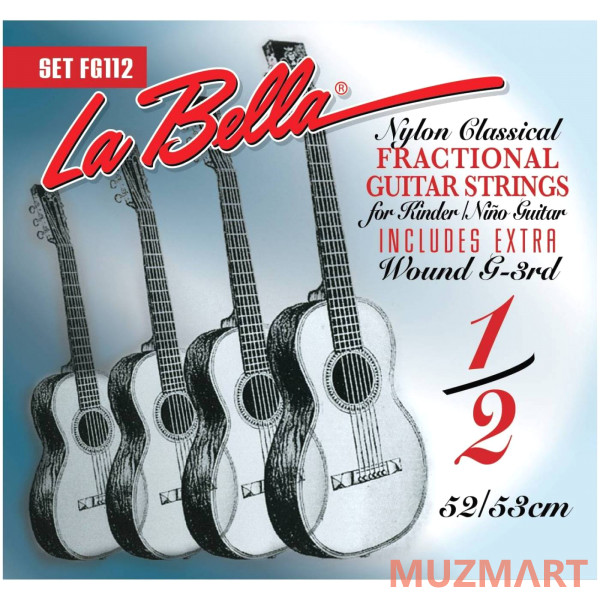 La Bella FG112 Струны для классической гитары размера 1/2