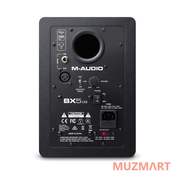 M-Audio BX5 D3 Активный 2-х полосный аудио монитор (1 шт)