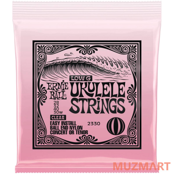 Ernie Ball 2330 Ball end Clear Nylon Wound G Струны для укулеле