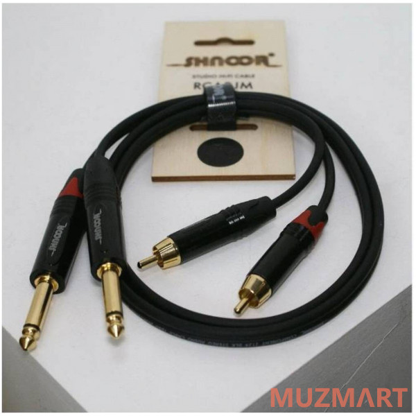 SHNOOR W7 RCA2JM-1,5m Аудио-кабель, 1,5 м