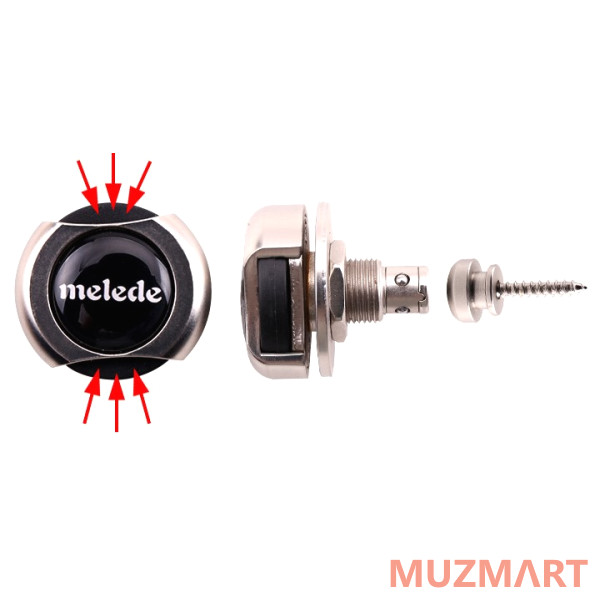 Melede M-SL0002 Замок-фиксатор (стреплок) ремня к гитаре