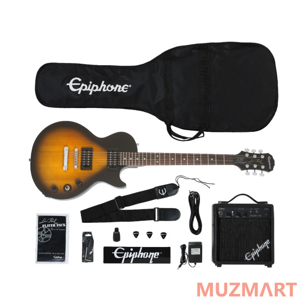 Epiphone Les Paul Electric Guitar Player Pack Vintage Sunburst Электрогитара (комплект)