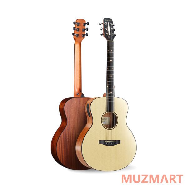 PopuMusic Poputar T1 Smart Guitar Travel Edition Wood Умная акустическая гитара уменьшенного размера