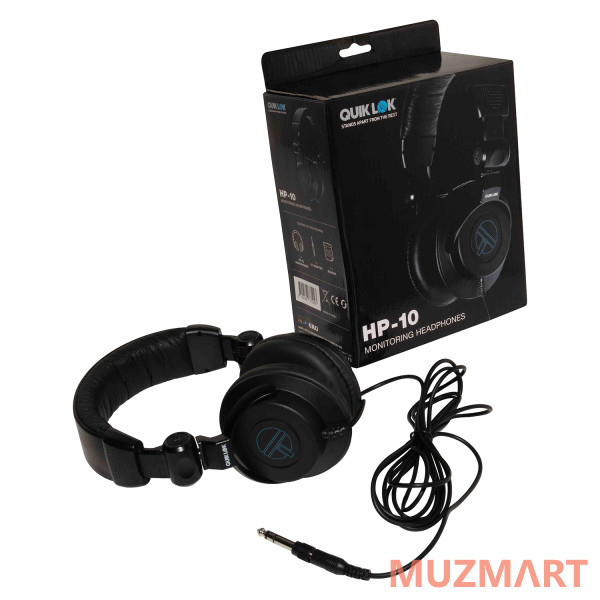 Quik Lok HP-10 Полноразмерные мониторинговые наушники закрытого типа