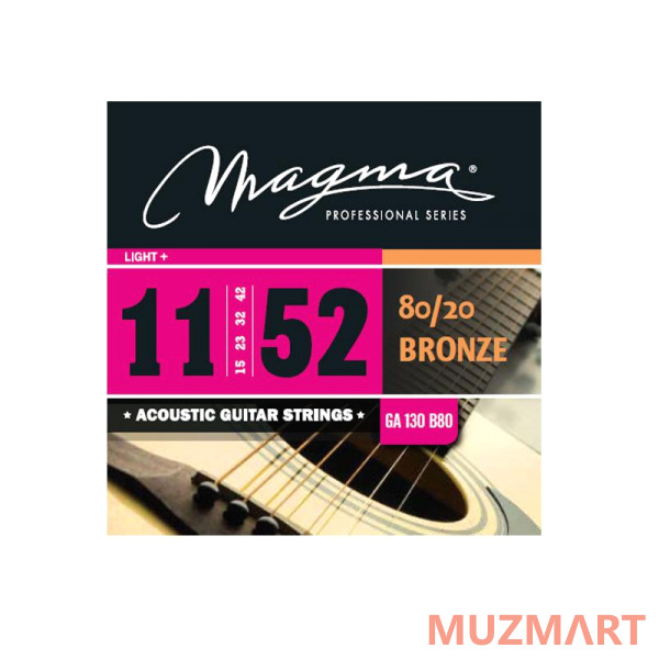 Magma Strings GA130B80 Струны для акустической гитары 11-52