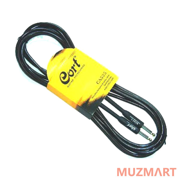 Cort CA-525 BK Гитарный кабель 4,5 м, черный
