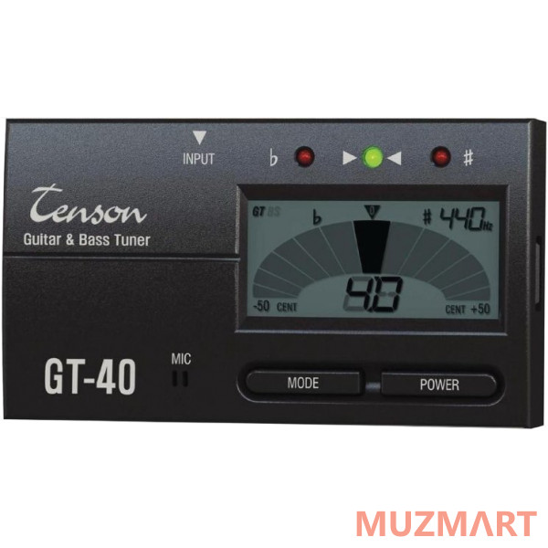 Gewa GT-40 Tenson Guitar Bass Tuner Компактный хроматический тюнер
