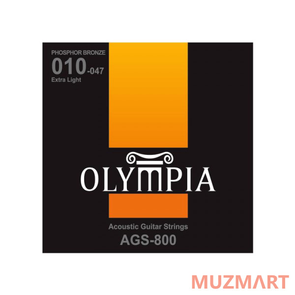 Olympia AGS 800 Acoustic Phosphor Bronze Струны для акустической гитары 10-47