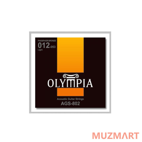 Olympia AGS 802 Acoustic Phosphor Bronze Струны для акустической гитары 12-53