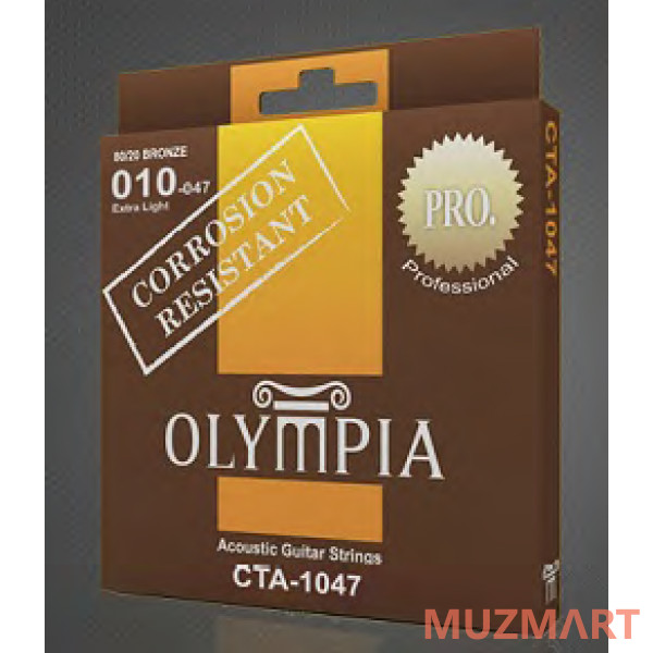 Olympia CTA 1253 Coated Acoustic 80/20 Bronze Струны для акустической гитары 12-53