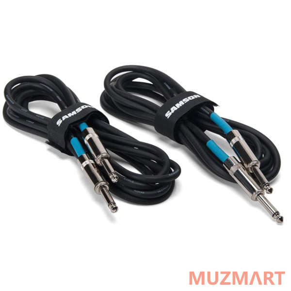 Samson IC10 Комплект из 2-х инструментальных кабелей Jack-Jack, 3 м
