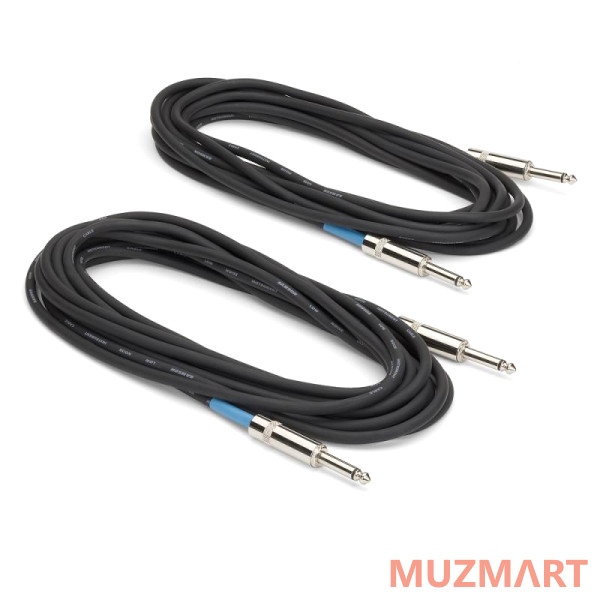 Samson IC20 Комплект из 2-х инструментальных кабелей Jack-Jack, 6 м