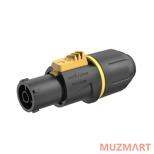 Roxtone RAC3FWP yellow ring Разъем кабельный powercon, IP65, 3-х контактный, "мама"