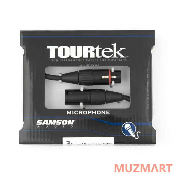 Samson TM3 Микрофонный кабель с разъемами XLR (Neutrik), 0,9 м
