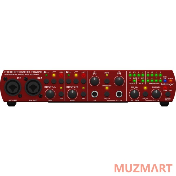 Behringer FCA610 Аудио интерфейс с низким уровнем шума