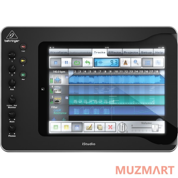 Behringer IS202 Универсальная установочная станция для Apple iPAD и iPAD2 с аудио, видео и миди