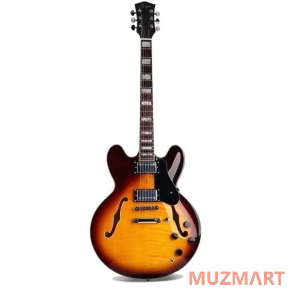 Smiger S-G16-SB Полуакустическая гитара Semi-Hollow