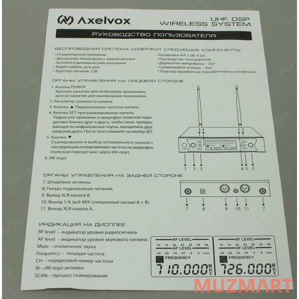 Axelvox DWS7000HT (HT Bundle) Вокальная радиосистема