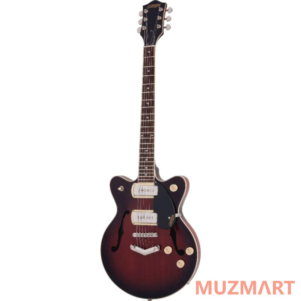 Gretsch G2655-P90 Streamliner Jr. Double-Cut P90 Claret Burst Электрогитара полуакустическая