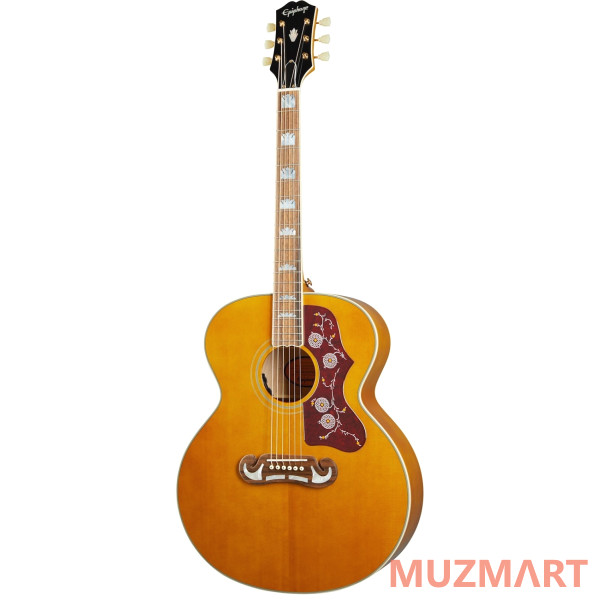 Epiphone J-200 Aged Antique Natural Электроакустическая гитара