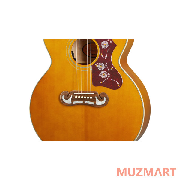 Epiphone J-200 Aged Antique Natural Электроакустическая гитара