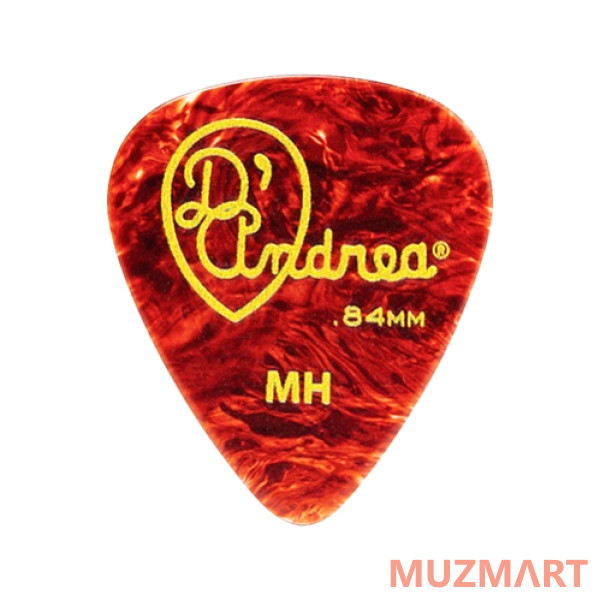 D'Andrea TPG351-084MH Shell Celluloid Медиаторы, толщина 0.84мм, 1 шт