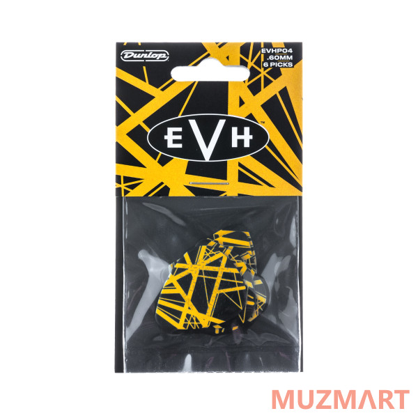 Dunlop EVHP04 EVH VH II Медиаторы 6шт, толщина 0.60 мм
